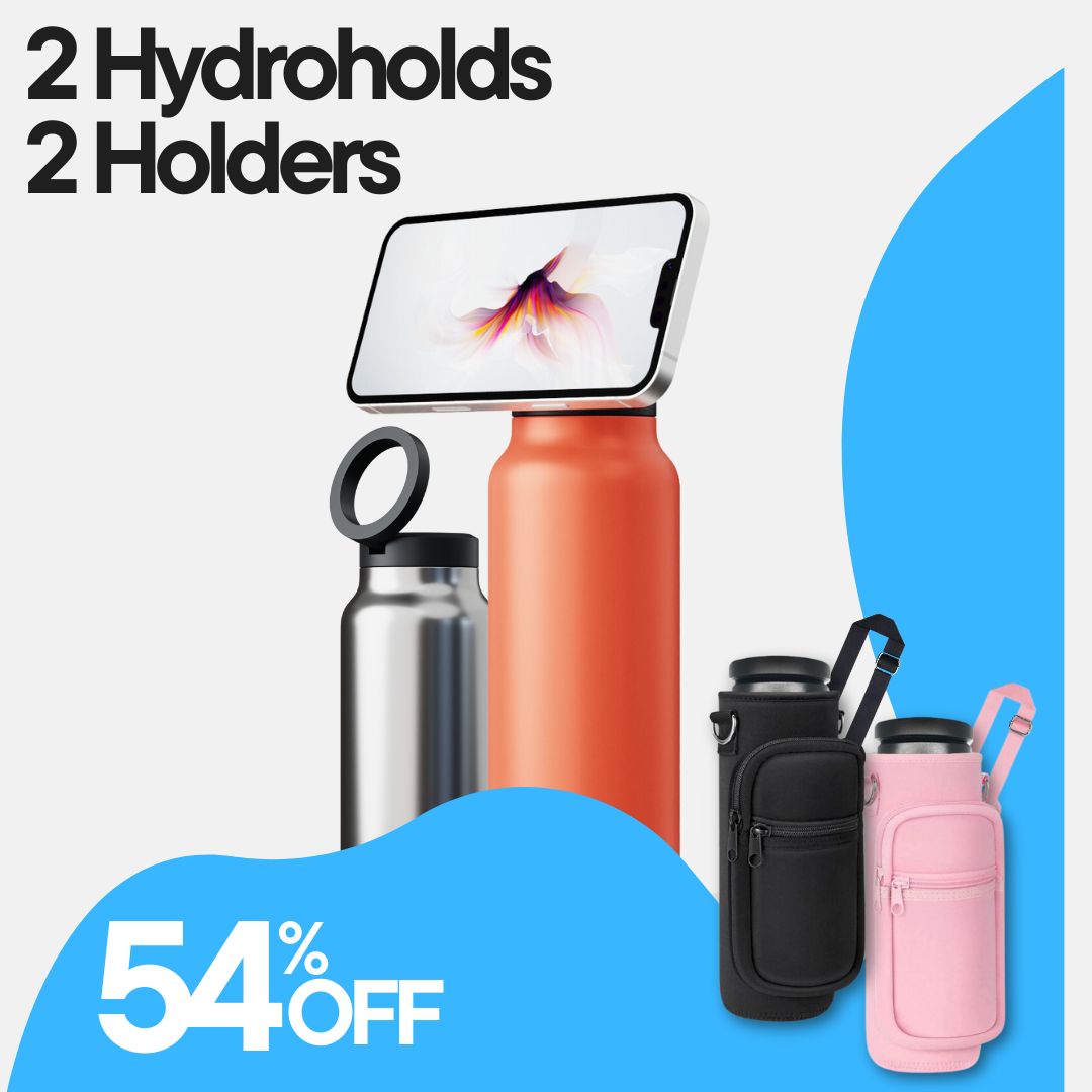 Hydrohold® Bundle (2 Bottles and 2 Holders)